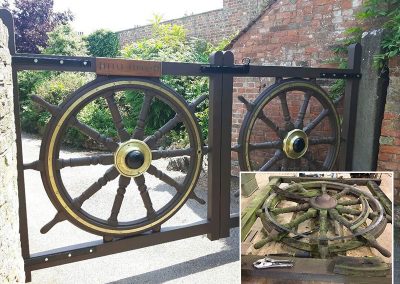 Joinery gates before and after CE Keeble Ltd